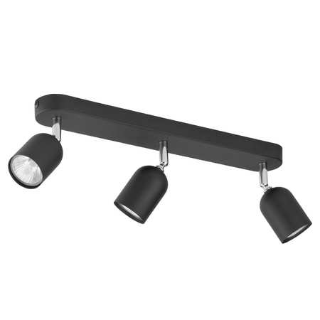 Lampa Sufitowa TOP BLACK Spot Czarno-Srebrna Klasyczna 3xGU10 4417 TK Lighting