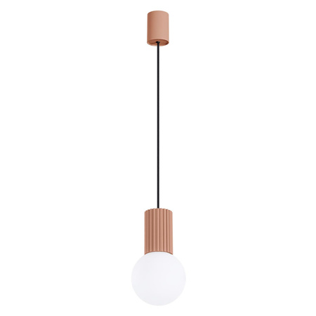 Lampa Wisząca Zwis G9 Okrągła Brązowa Nowoczesna Matowa Halo Sollux
