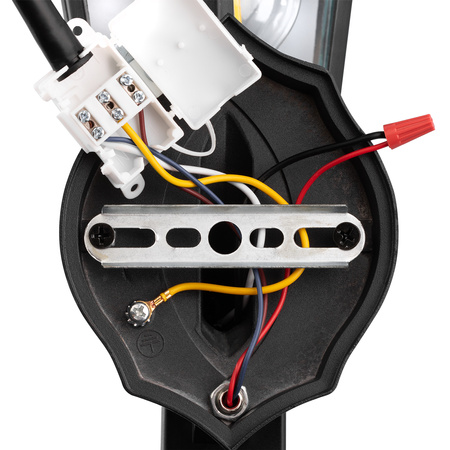 Lampa Ogrodowa Kinkiet Elewacyjny Zewnętrzny E27 LED Latarnia Czujnik Ruchu BELLIS Czarna LUMILED