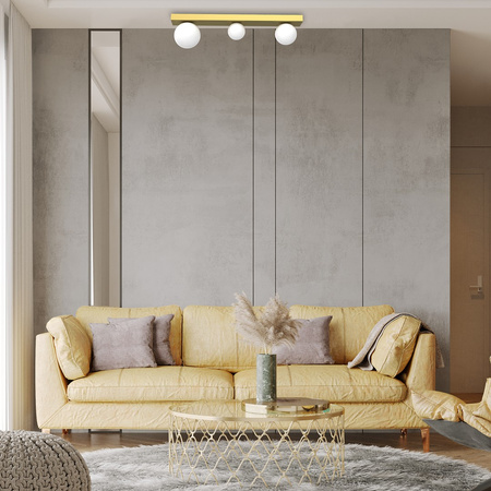 Lampa Sufitowa BIBIONE Złota 3xG9 Listwa Milagro