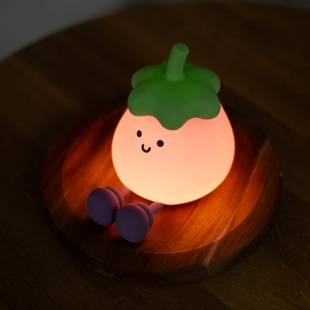 Lampka Nocna Dziecięca LED 2.5W 6500K Zimna Akumulatorowa 1200mAh fioletowy BAKŁAŻAN MARY'S