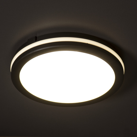 Plafon Led Sufitowy Lampa Ścienna Natynkowa CCT IP65 12W Czarna Kanlux