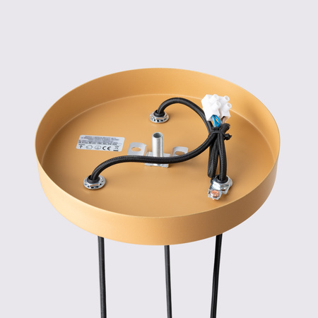 Lampa Wisząca Sufitowa Zwis Tuba Spot 3x GU10 Złota Karbon Deep Space SL.1557 Sollux