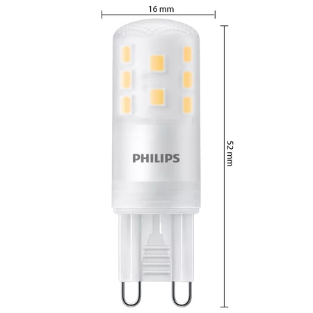 6x Żarówka LED G9 Kapsułka G9 3.7W = 40W 470lm 2700K Ciepła 320° EC Multipack Philips
