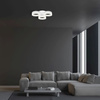 Lampa sufitowa RING trzy okręgi białe 36W LED IP20 Metal i akryl styl nowoczesny Milagro