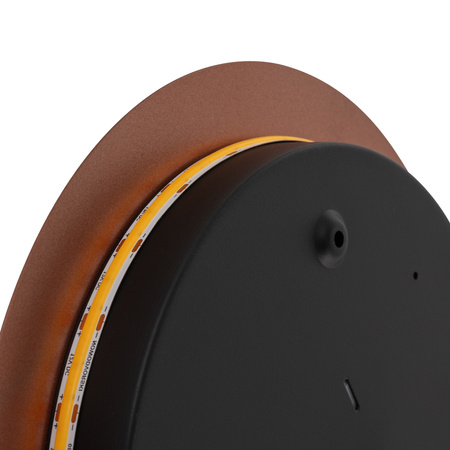 Kinkiet Ścienny Lampa Natynkowa LED 10W 130lm 3000K Ciepła Miedziana Nowoczesna RING LED M 10347 Nowodvorski