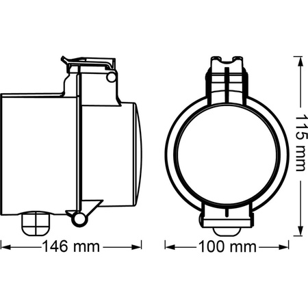 Inteligentne Gniazdko Sieciowe Zewnętrzne EU 230V 3680W 16A LEDVANCE SMART+ ZigBee z Przewodem