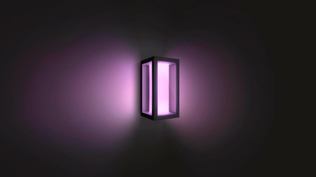 Kinkiet Ogrodowy LED Lampa Zewnętrzna Elewacyjna 15.8W 1180lm IP44 White and Color Ambiance RGB + TW Czarna Inteligentna SMART Zigbee Bluetooth Impress Philips HUE