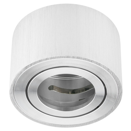 Oprawa Natynkowa HALOGENOWA Aluminiowa Chrom SPOT TUBA 5cm + Wkład LED 5W 3000K Lumiled