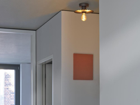 Lampa Sufitowa Oprawa Natynkowa Dekoracyjna E27 Szary Decor Ledvance