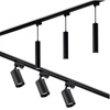 Zestaw Szyna Oświetleniowa Szynoprzewód 3m + 6x Reflektor Szynowy GU10 + Łącznik Kątowy Czarny LUMILED