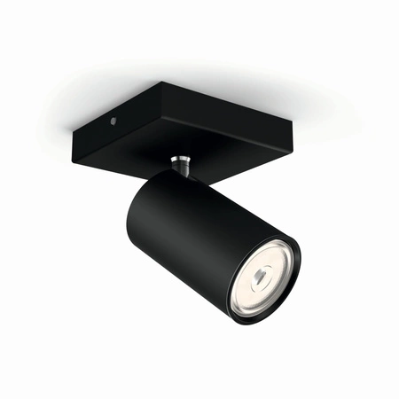 Lampa Ścienna Kinkiet GU10 Czarna Kosipo Philips