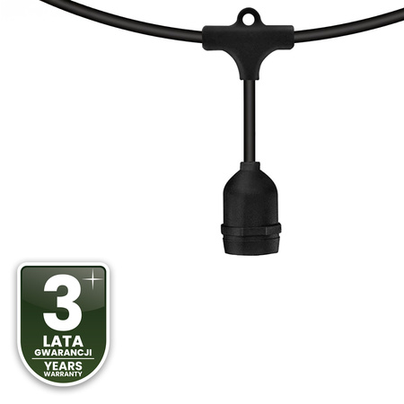 Girlanda Ogrodowa Zewnętrzna MALUS Łańcuch Świetlny 20m 20x E27 LUMILED