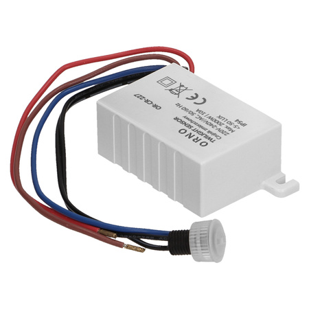 Czujnik Zmierzchowy Z Zewnętrzną Sondą 2000W IP54 Mini Biały ORNO