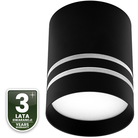 Oprawa Natynkowa HALOGENOWA Spot Tuba ARISA GU10 Okrągła Czarna 80mm LUMILED