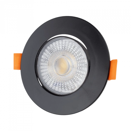 Oprawa Podtynkowa Wpuszczana LED 3W / 5W / 7W CCT Czarna Okrągła DOWNLIGHT Ecolight