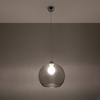 Lampa Sufitowa Wisząca Zwis Kula E27 Okrągła Grafitowa Minimalistyczna Ball Sollux