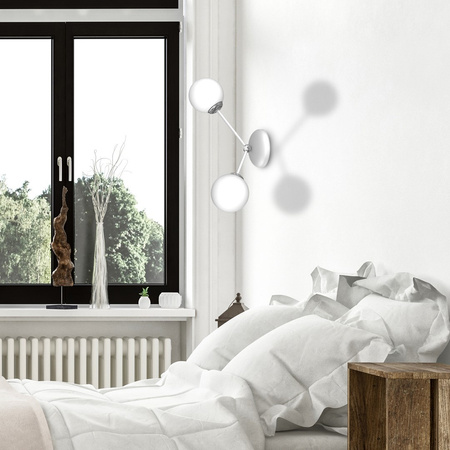 Lampa Ścienna Kinkiet JOY Biała 2xE14 Milagro