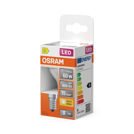 Żarówka LED P45 Kulka E14 5.5W = 60W 806lm 2700K Ciepła 300° Retrofit Filament CLASSIC Osram
