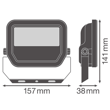 Naświetlacz LED Reflektor Zewnętrzny Lampa 17W 2400lm 4000K IP66 Biały Floodlight Ledvance