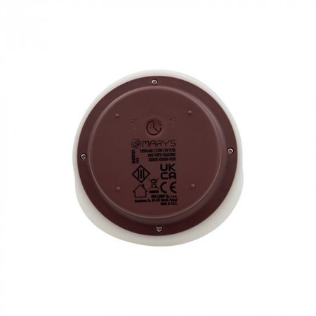 Lampka Nocna Dziecięca LED 2.5W 3000-6000K Ciepła i Zimna + Wielokolorowa RGB Akumulatorowa 1200mAh Biała CHOINKA MARY'S