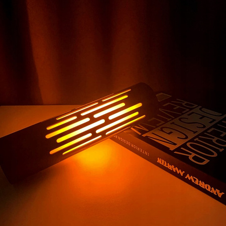 Lampa Stołowa Biurkowa Dekoracyjna LED 3.6W 1800K Ciepła Efekt Ognia USB Włącznik On/Off Czarny Igni Masterled