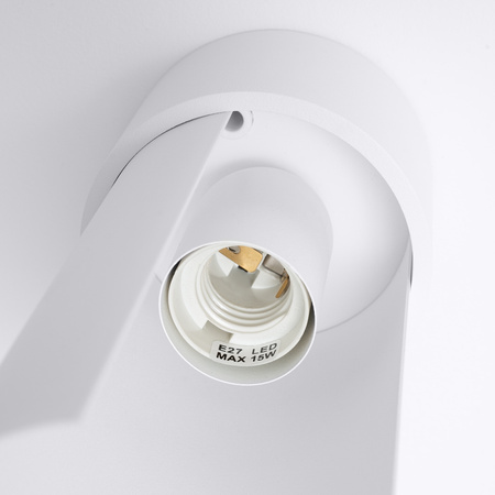 Lampa Sufitowa Oprawa Natynkowa 1x E27 Biała Flash Blue Sapphire SL.1673 Sollux