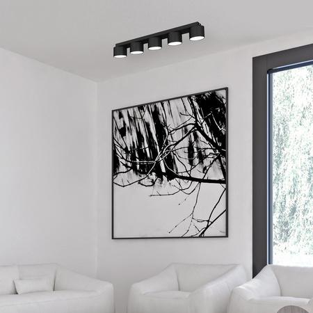 Lampa Sufitowa DIXIE Czarna 5xGX53 Milagro