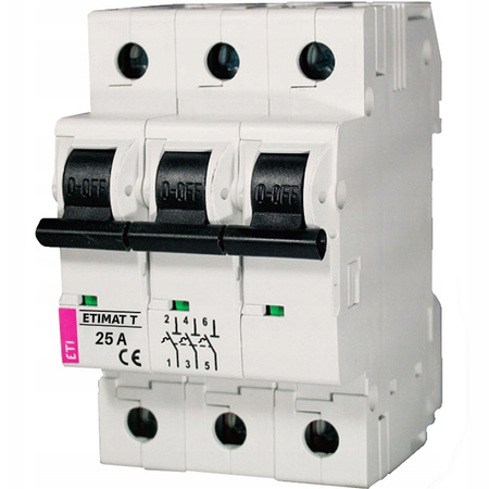 Ogranicznik Mocy Wyłącznik Nadprądowy ETIMAT T 3P 25A