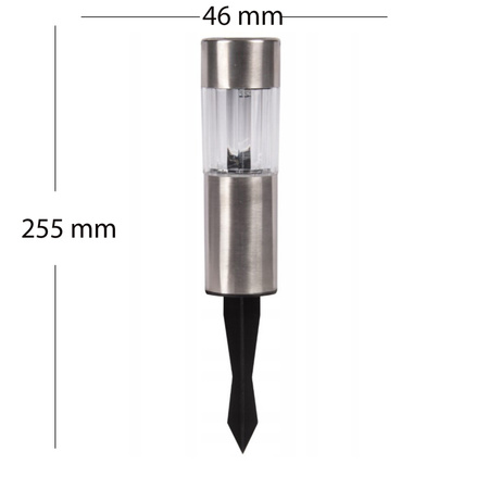 Lampa solarna ogrodowa LED wbijana czujnik zmierzchu