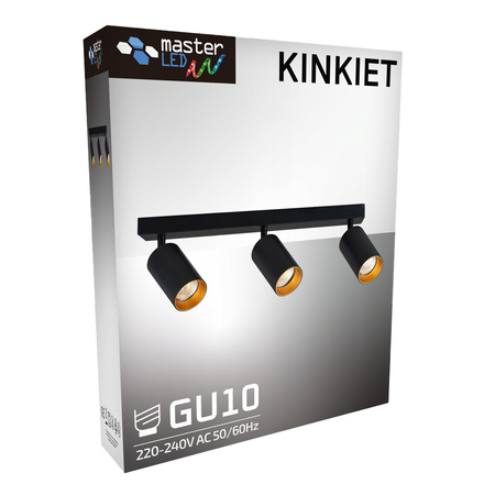 Lampa sufitowa LED ERIS GOLD 3x GU10 regulowana