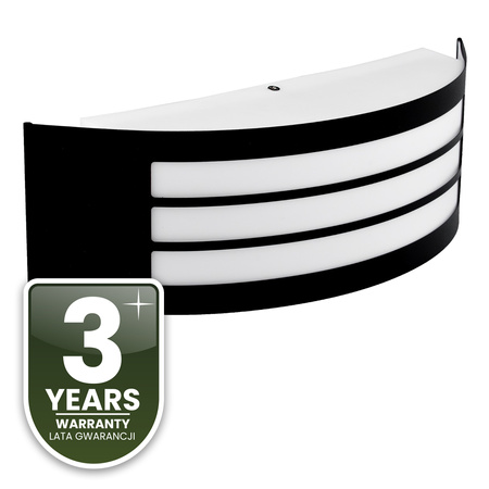 Kinkiet Ogrodowy Elewacyjny Lampa Zewnętrzna E27 CZARNA IP44 FREESIA LUMILED