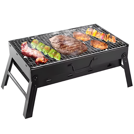 Grill Węglowy Turystyczny Składany Walizka Przenośny
