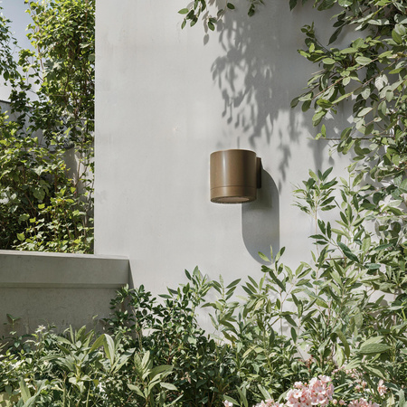 Kinkiet Ogrodowy Lampa Zewnętrzna Elewacyjna LED GU10 IP44 Brązowa Fylx Philips