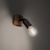 Lampa Sufitowa Oprawa Natynkowa Kinkiet E27 SPOT TUBA Reflektor Punktowa Ruchoma Nieregularna Czarna Brązowa Nowoczesna Zuca Sollux