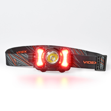 Latarka Czołowa Akumulatorowa LED 5W 700lm 8 Trybów Pracy USB-C Wodoszczelna IP55 Videx