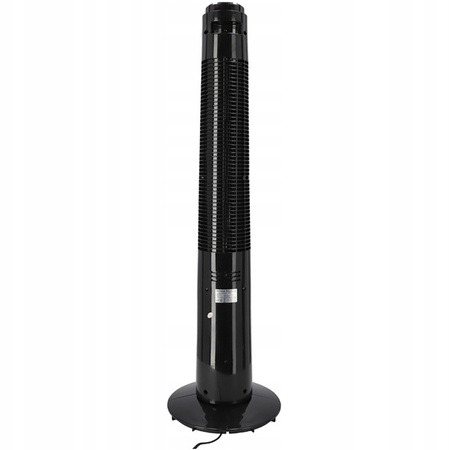 Wentylator Kolumnowy Tuba Cyrkulator Powietrza Wiatrak Stojący Czarny 92cm 45W + Pilot