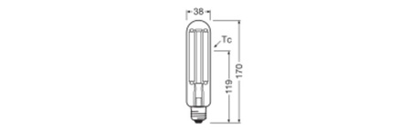Żarówka LED E27 15W = 50W 1600lm 1800K Ciepła 360° Filament Ledvance