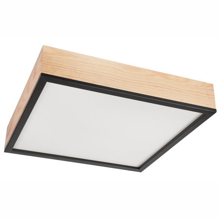 Plafon LED Lampa Sufitowa SANTIAGO 4xE27 Kwadratowa Drewniana LD-PD-9.6 Lamkur
