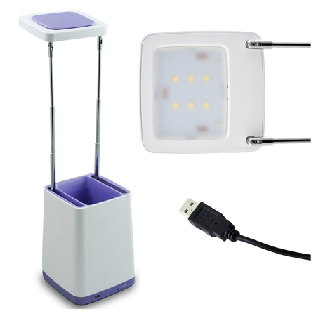 Lampka biurkowa LED HELSINKI 4,2W 190lm 3000K fioletowa GOLDLUX (Polux)