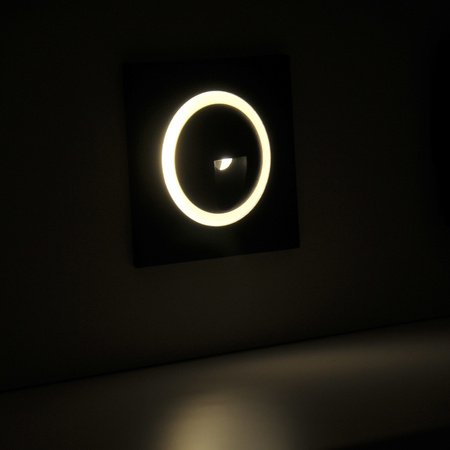 Lampa oprawa schodowa podtynkowa LED ogrodowa 3W 20lm IP44 4000K GRAFIT Q2 GOLDLUX (Polux)