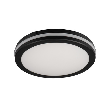 Plafon Lampa Sufitowa LED BENO ECO 30W CCT IP65 Czarna Okrągła KANLUX