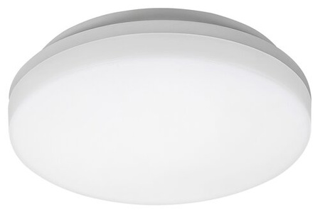 Lampa Sufitowa LED Ogrodowa Zewnętrzna ZENON 24W CCT IP54 Plafon z Czujnikiem Ruchu Biała RABALUX