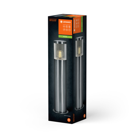 Lampa Ogrodowa Zewnętrzna Stojąca Słupek E27 50cm IP44 Srebrny Endura Ledvance