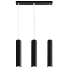 Lampa Sufitowa Wisząca Zwis 3x GU10 Tubularna Czarna Nowoczesna Lagos Sollux