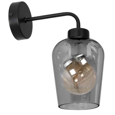 Lampa Ścienna Kinkiet SANTIAGO SMOKED 1xE27 Milagro