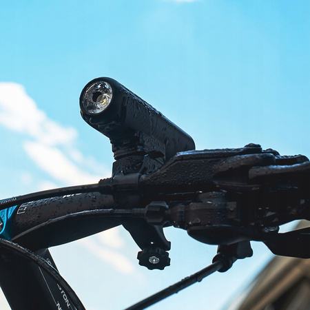 Latarka Lampka Przednia Rowerowa LED USB-C Uchwyt 5 Trybów 450lm IPX6 VAYOX