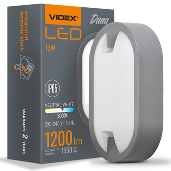 Lampa LED Oprawa Natynkowa Kanałowa 15W 1600lm 5000K Zimna Szara Videx