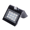 Lampa Ogrodowa Solarna Kinkiet Elewacyjny BUTTERFLY LED IP65 1,5W 4000K Czujnik Czarna Eko-Light