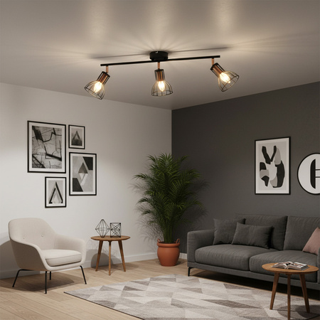 Oprawa ścienna KINKIET Spot Sofia 3xE14 GOLDLUX (Polux)